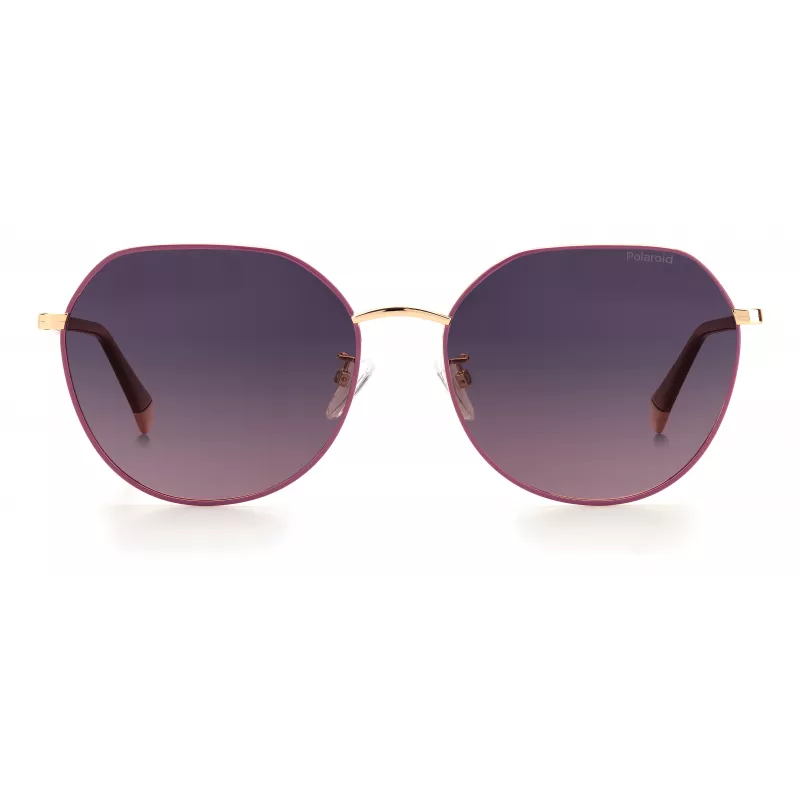POLAROID PLD4106GSYK9X Gafas de sol polarizadas para mujer - Montura de acetato Havana, lentes marrones, 59 mm