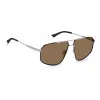 Polaroid PLD4118SX85KS Gafas de sol hombre, rectangulares - Montura Havana, lentes polarizadas marrones - 59 mm