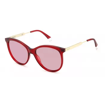 Gafas de sol rectangulares de mujer Polaroid PLD4131SXMU1 - Havana/marrón - 57mm