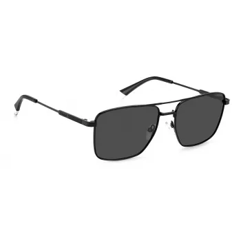 Gafas de sol polarizadas de hombre POLAROID PLD4134SX807M - montura negra lentes grises 57mm
