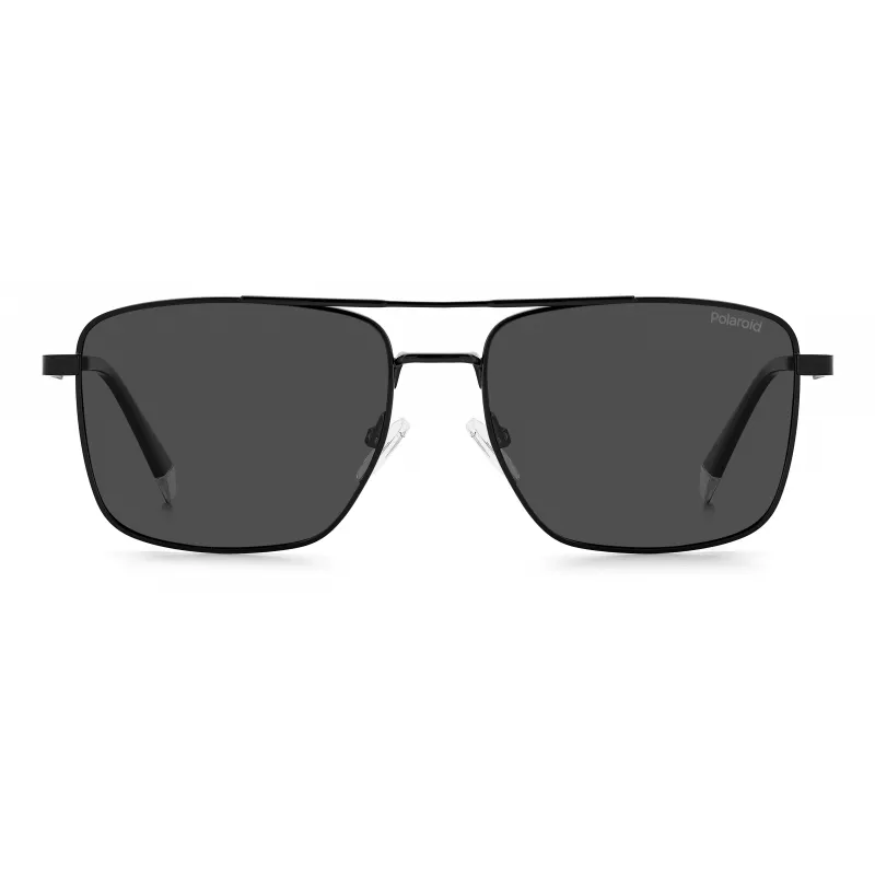 Gafas de sol polarizadas de hombre POLAROID PLD4134SX807M - montura negra lentes grises 57mm