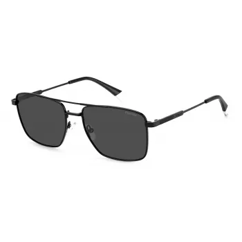 Gafas de sol polarizadas de hombre POLAROID PLD4134SX807M - montura negra lentes grises 57mm