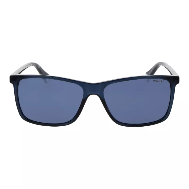 Gafas de sol polarizadas de hombre Polaroid PLD4137/S rectangulares - negro/gris 58mm