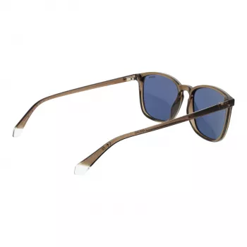 Polaroid PLD4139/S Gafas de sol rectangulares de hombre - montura Havanna, cristales polarizados verdes, 54mm