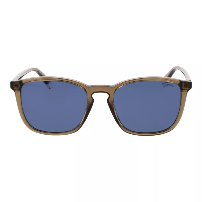 Polaroid PLD4139/S Gafas de sol rectangulares de hombre - montura Havanna, cristales polarizados verdes, 54mm