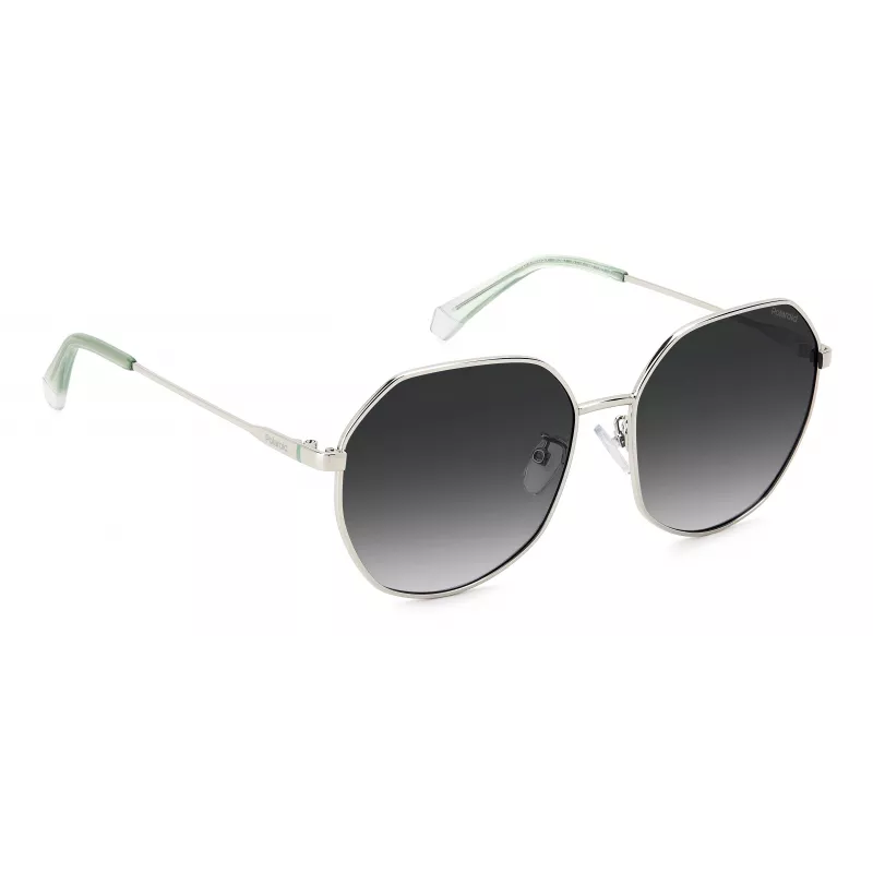 Gafas de sol Polaroid PLD4140GSX010 mujer rectangulares - montura negra lentes grises polarizadas 59mm