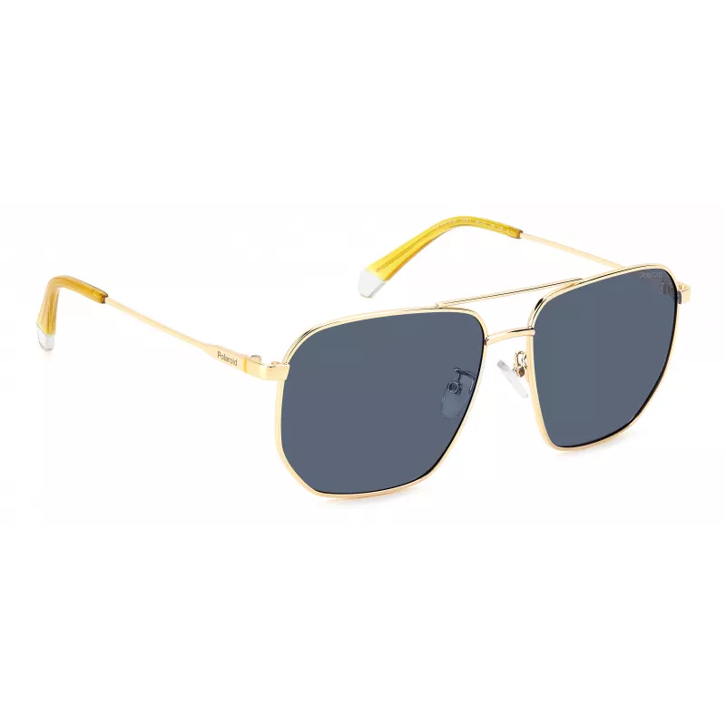 Polaroid PLD4141GSXLKS Gafas de sol de hombre, angulares, negro mate, gris, polarizadas
