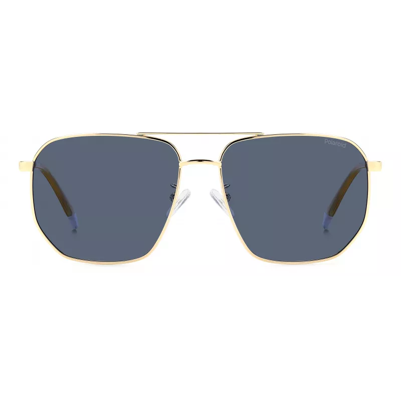 Polaroid PLD4141GSXLKS Gafas de sol de hombre, angulares, negro mate, gris, polarizadas