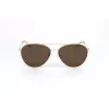 Gafas de sol rectangulares unisex Polaroid PLD4142GSX01Q - Montura gris, lentes grises polarizadas - 60/14/145 mm