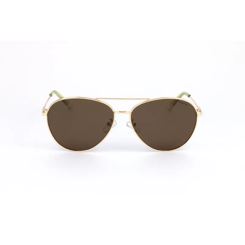 Gafas de sol rectangulares unisex Polaroid PLD4142GSX01Q - Montura gris, lentes grises polarizadas - 60/14/145 mm