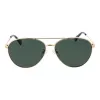 Gafas de sol rectangulares Polaroid PLD4142GSX60P unisex - Montura negra, lentes grises polarizadas - 60/14/145 mm