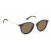 POLAROID PLD4147SX1EDF Gafas de sol rectangulares unisex - Montura negra lentes polarizadas grises 51mm