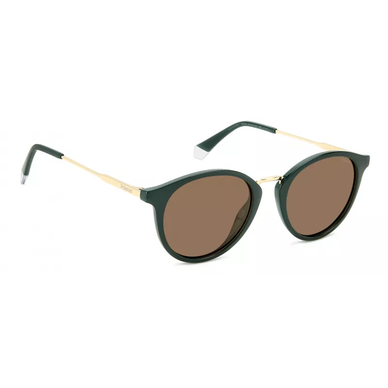 POLAROID PLD4147SX1EDF Gafas de sol rectangulares unisex - Montura negra lentes polarizadas grises 51mm