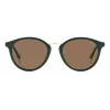 POLAROID PLD4147SX1EDF Gafas de sol rectangulares unisex - Montura negra lentes polarizadas grises 51mm