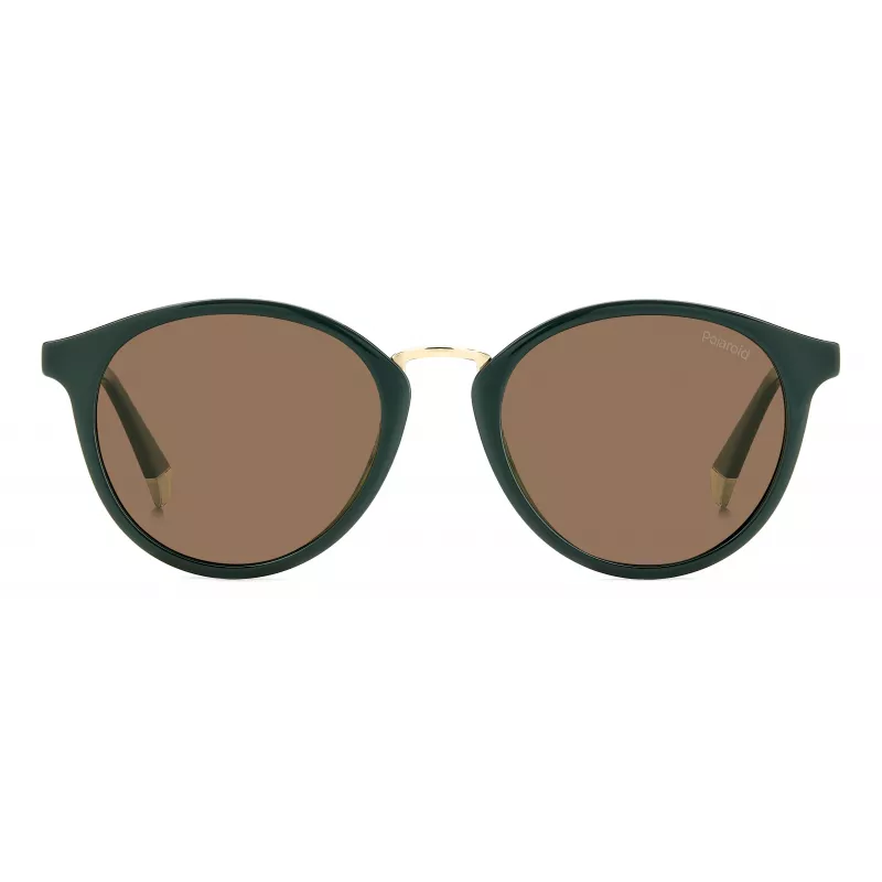 POLAROID PLD4147SX1EDF Gafas de sol rectangulares unisex - Montura negra lentes polarizadas grises 51mm