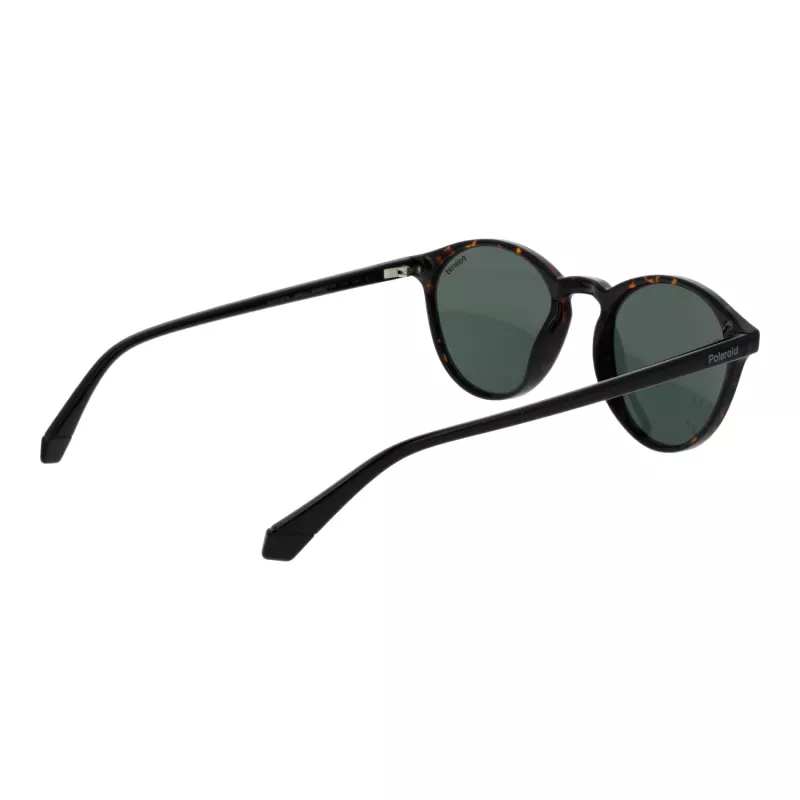 Polaroid PLD4153S50086 Gafas de sol hombre cuadradas Havana de acetato con lentes grises polarizadas