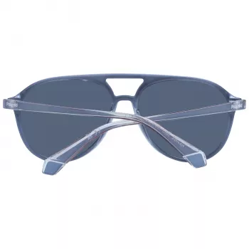 POLAROID PLD4162S5609V Gafas de sol unisex cuadradas - montura negra, lente gris polarizada 56/16/145 mm