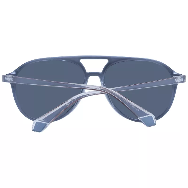 POLAROID PLD4162S5609V Gafas de sol unisex cuadradas - montura negra, lente gris polarizada 56/16/145 mm