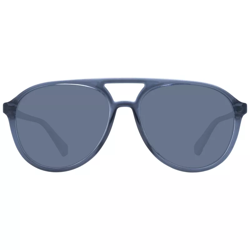 POLAROID PLD4162S5609V Gafas de sol unisex cuadradas - montura negra, lente gris polarizada 56/16/145 mm
