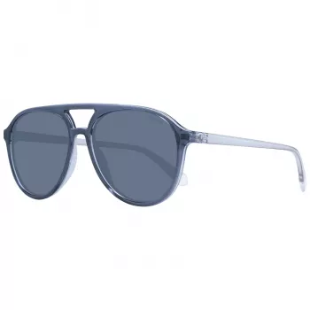 POLAROID PLD4162S5609V Gafas de sol unisex cuadradas - montura negra, lente gris polarizada 56/16/145 mm