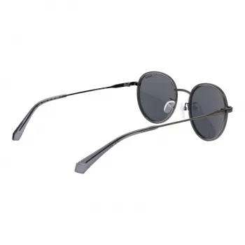 Polaroid PLD4173GSX51K Unisex Gafas de sol cuadradas - Montura negra Lente gris polarizada 51mm