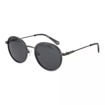 Polaroid PLD4173GSX51K Unisex Gafas de sol cuadradas - Montura negra Lente gris polarizada 51mm