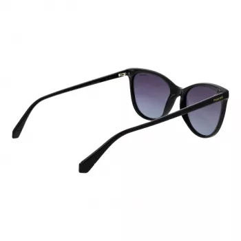 Polaroid PLD4179S55807 Gafas de sol rectangulares para mujer - Montura carey havana, lentes polarizadas marrones, 55 mm