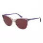 Polaroid PLD4179S55B3V Gafas de sol rectangulares de mujer - Montura de acetato havana, lentes marrones polarizadas