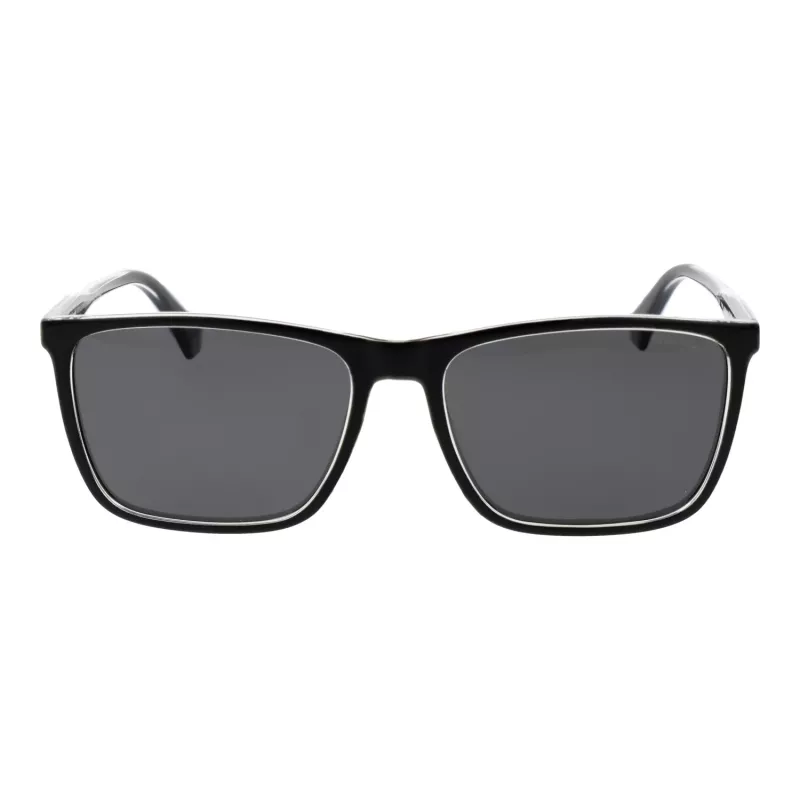 Polaroid PLD4180S587C5 Gafas de sol rectangulares de hombre Havana marrón con lentes polarizadas marrones