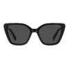 Polaroid PLD4189S807 Gafas de sol rectangulares mujer - Montura negra, lentes grises polarizadas, 53 mm
