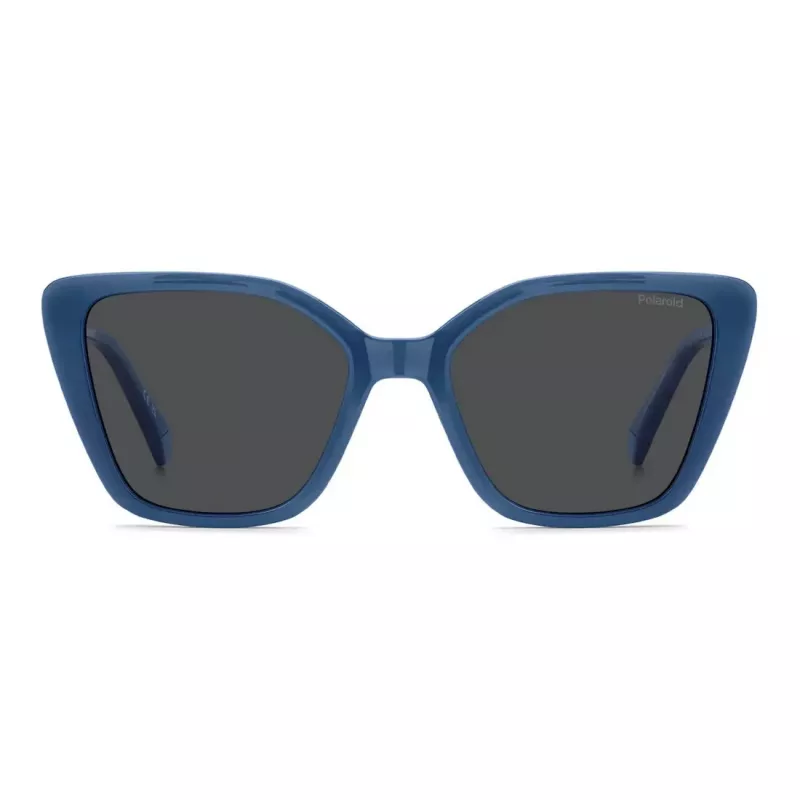 Gafas de sol de mujer Polaroid PLD4189SMVU - montura negra, lentes grises polarizadas, 53 mm