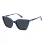 Gafas de sol de mujer Polaroid PLD4189SMVU - montura negra, lentes grises polarizadas, 53 mm