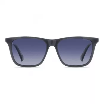 Polaroid PLD4190SKB7 Gafas de sol rectangulares polarizadas de hombre - Negro/Gris