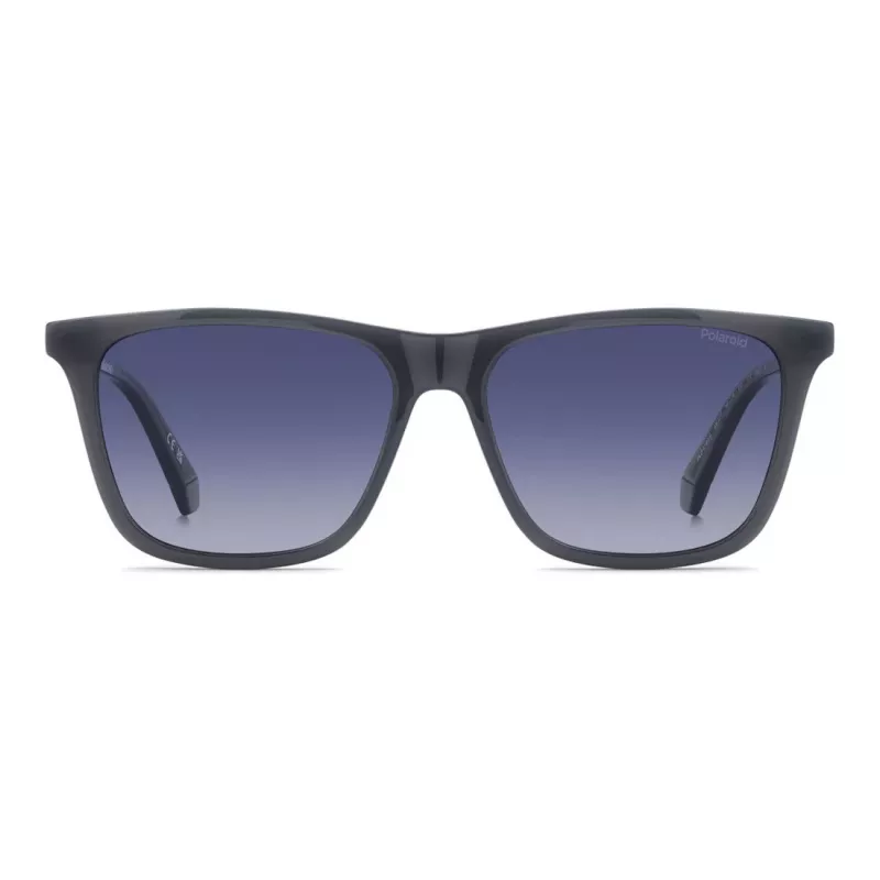 Polaroid PLD4190SKB7 Gafas de sol rectangulares polarizadas de hombre - Negro/Gris