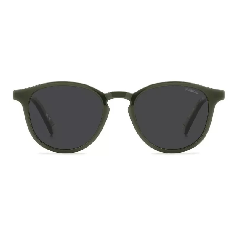 Polaroid PLD4191S4C3 Gafas de sol para hombre - Montura cuadrada gris con lentes grises polarizadas