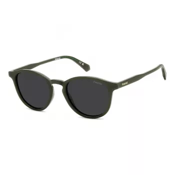 Polaroid PLD4191S4C3 Gafas de sol para hombre - Montura cuadrada gris con lentes grises polarizadas