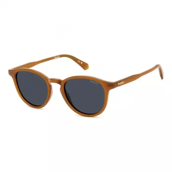 POLAROID PLD4191SFMP Gafas de sol polarizadas para hombre - Montura negra Lentes grises 51mm