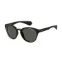 Gafas de sol unisex Polaroid PLD6065S807 rectangulares - montura negra, lentes grises polarizadas, 52 mm