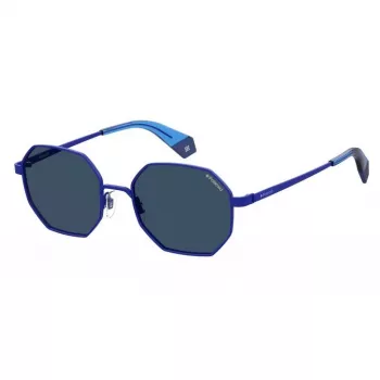 POLAROID PLD6067S-PJP Gafas de sol unisex - Montura Havana, lentes polarizadas marrones