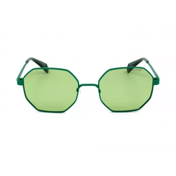 Polaroid PLD6067S1EDUC Gafas de sol unisex - Montura negra, lentes polarizadas grises, 53 mm