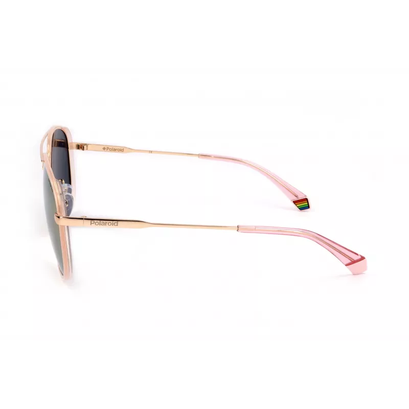 POLAROID PLD6118GS-EYR Gafas de Sol Rectangulares Hombre - Montura Havana, Lentes Marrones Polarizadas