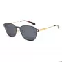 POLAROID PLD6119GCSJ5G Gafas de sol rectangulares unisex - Montura Havana, lentes polarizadas grises, 53 mm