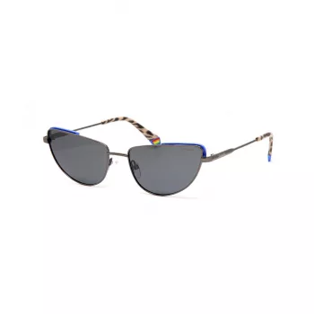Polaroid PLD6129SKJ1 Gafas de sol cat eye mujer - Montura Havana, lentes marrones polarizadas - 57/17/145 mm