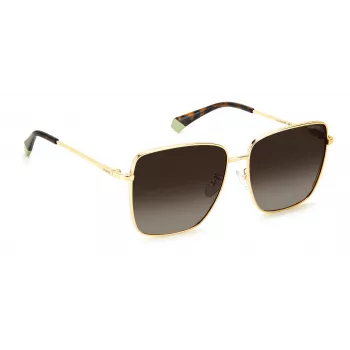 Polaroid PLD6164GS06JL Gafas de sol mujer - Montura Havanna, lentes polarizadas marrones, 59 mm