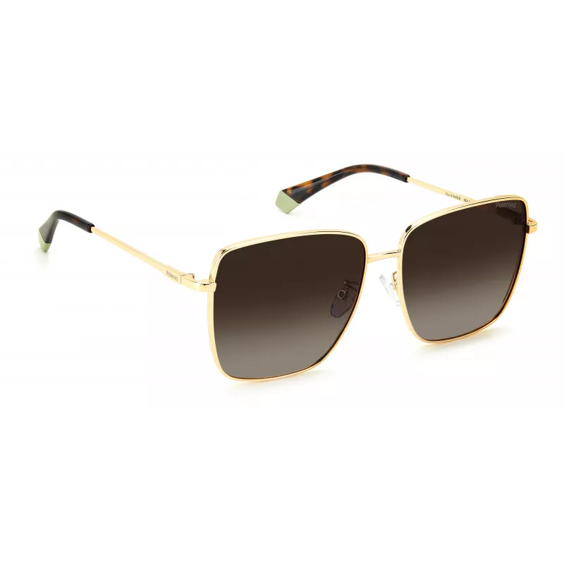 Polaroid PLD6164GS06JL Gafas de sol mujer - Montura Havanna, lentes polarizadas marrones, 59 mm