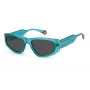 Gafas de sol cuadradas Unisex POLAROID PLD6169S1ED - montura negra, lente polarizada gris 55mm