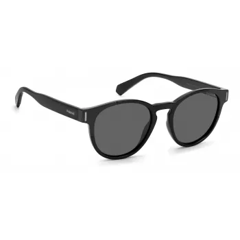 Gafas de sol rectangulares unisex Polaroid PLD6175S807M9 - montura negra lentes grises polarizadas 51mm
