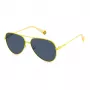 POLAROID PLD6187S40G Gafas de sol cuadradas unisex - Montura Havana lente polarizada verde 60mm