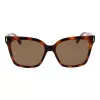 Polaroid PLD6192S54086 Gafas de sol de mujer - montura havana marrón, lentes marrones polarizadas - 54mm