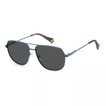 Polaroid PLD6195SXFLLF Gafas de sol rectangulares unisex - polarizadas UV400 58mm